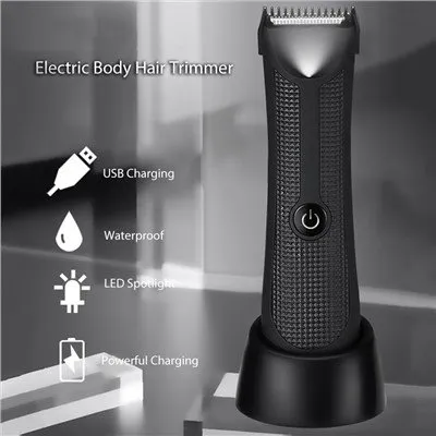 Vattentät uppladdningsbar kroppshårvård